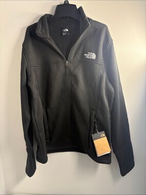 The North Face Black Fleece Jacket Lightweight Full-Zip